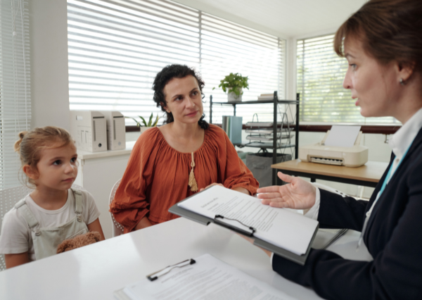 三者面談の様子