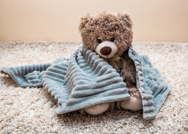ぬいぐるみと寝具